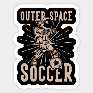 Outer space soccer Sticker